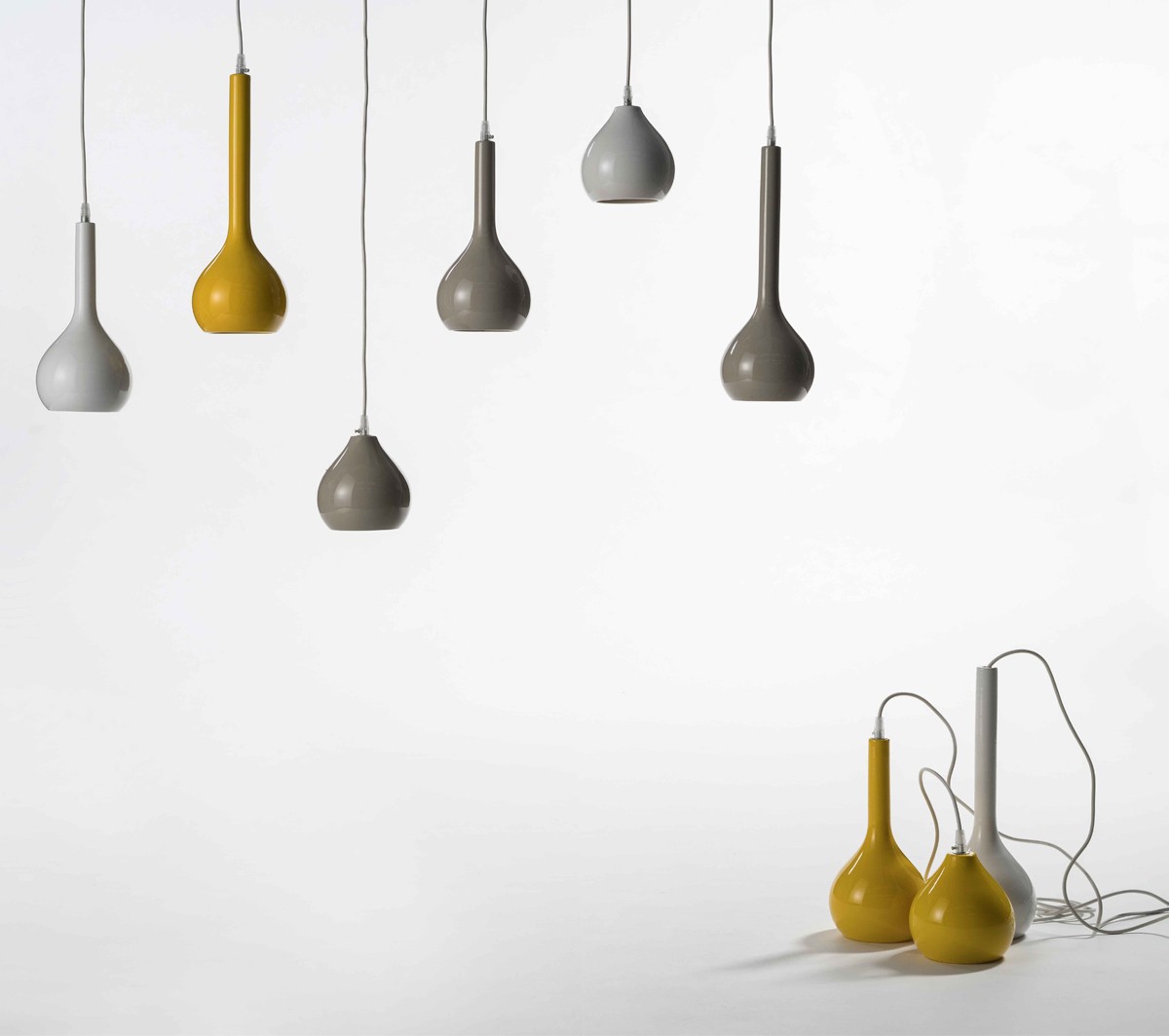 Ex.T Drip 2 Подвесной светильник из серой керамики EXDRIP2GRI - Вид №3