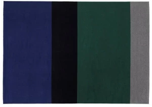 valerie_objects Прямоугольный коврик ручной работы из шерсти в полоску  V7018055s/m/l