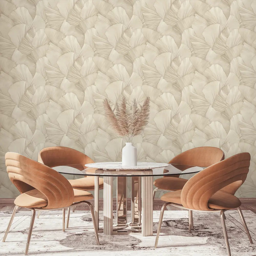 Обои флизелиновые Euro Decor Serena бежевые 1.06 м ED7343-01 89452735 STLM-2175780 - Вид №4