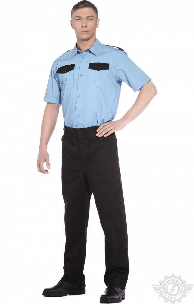 65914 Сорочка "Страйк" короткий рукав  Одежда для охранных структур  размер 60-62/170-176 Спецодежда  - Вид №3