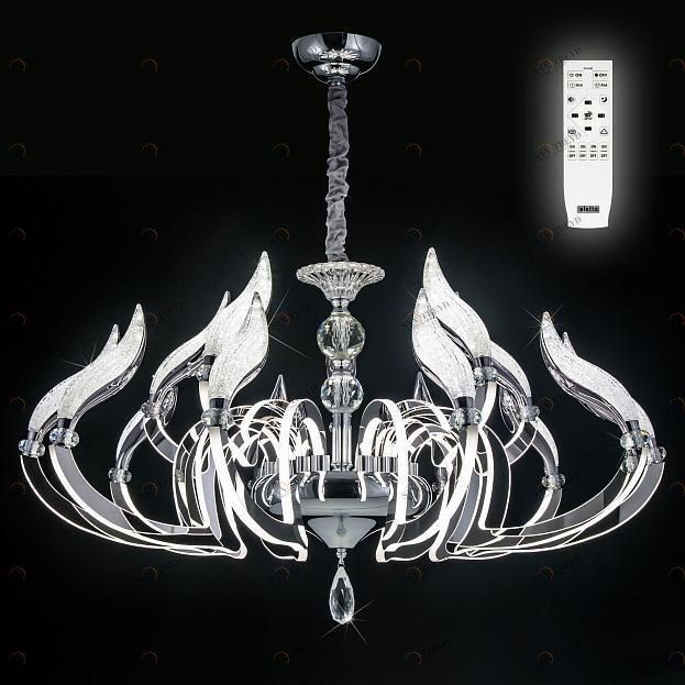 Подвесная светодиодная люстра Citilux Diva EL339P12 CITILUX ДИЗАЙНЕРСКИЕ, DIVA 313366 Хром 