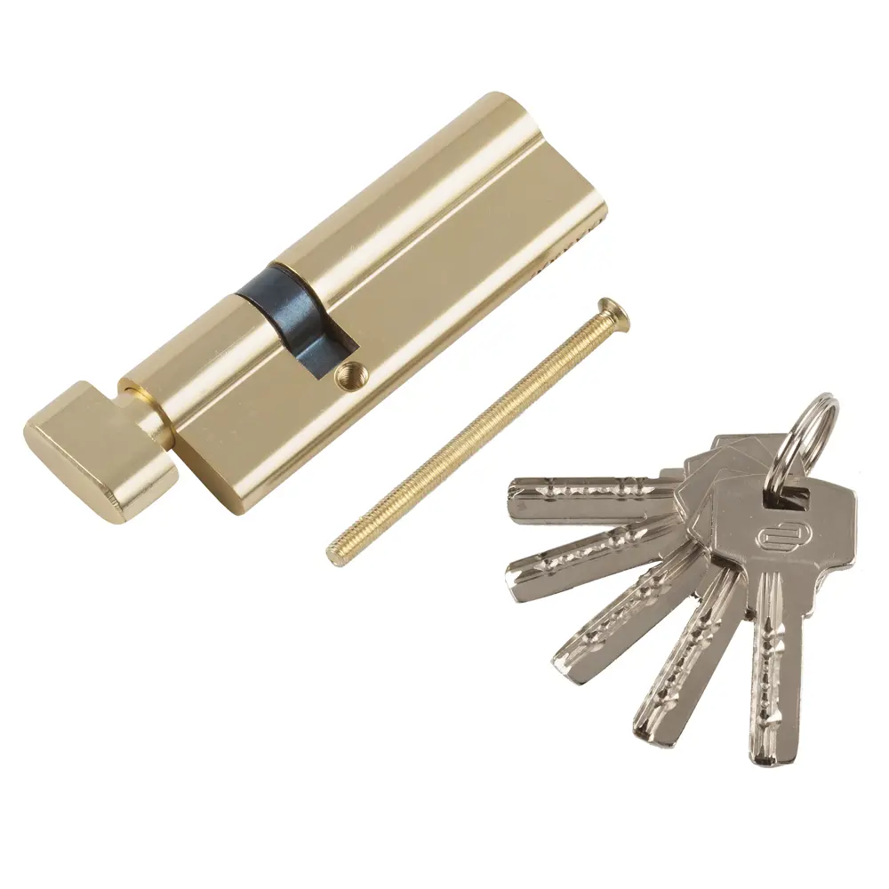 Цилиндр Standers ключ/вертушка 30х60 золото, TT-CANB3060GD 17263659 STLM-2077288  - Вид №1