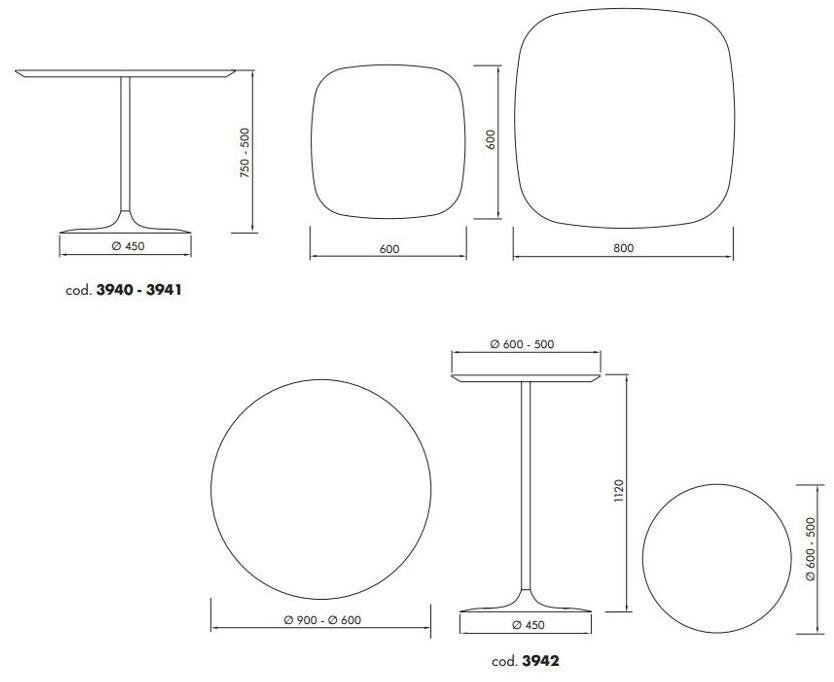 ALMA DESIGN Круглый садовый стол Mojito 3940 - Вид №3