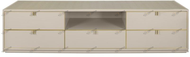 FRATO Низкая деревянная тумба под ТВ с ящиками Deville Ffu370002aai