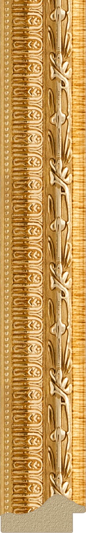 BY 1008 Зеркало в багетной раме - сусальное золото 47 mm EVOFORM Definite - Вид №2