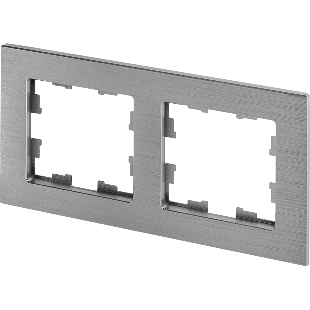 Рамка IEK Brite-2 для розеток и выключателей в алюминиевом исполнении 87761330 STLM-1116293 - Вид №2