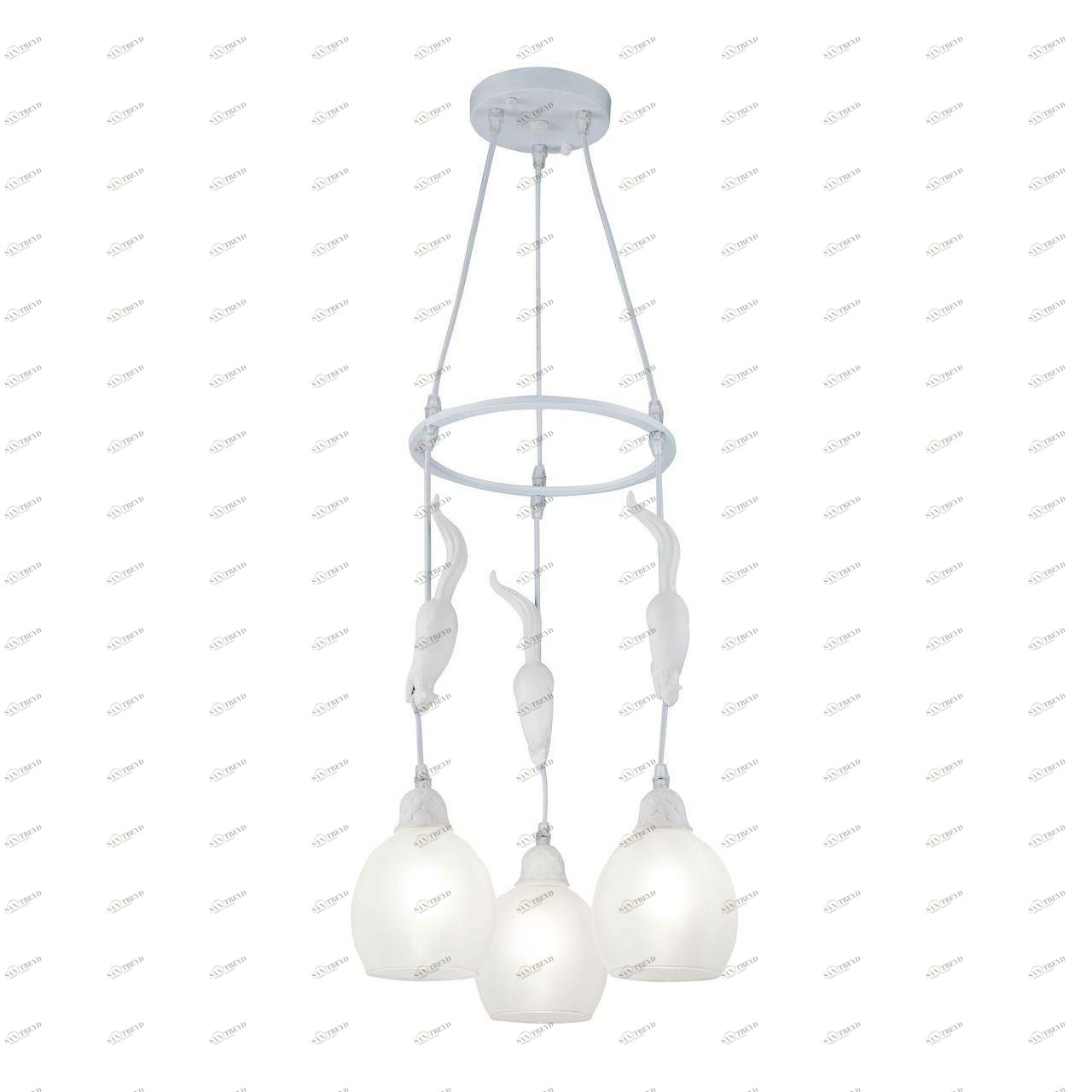 Подвесная люстра Freya Squirrel FR5010PL-03W FREYA SQUIRREL 220551 Белый 