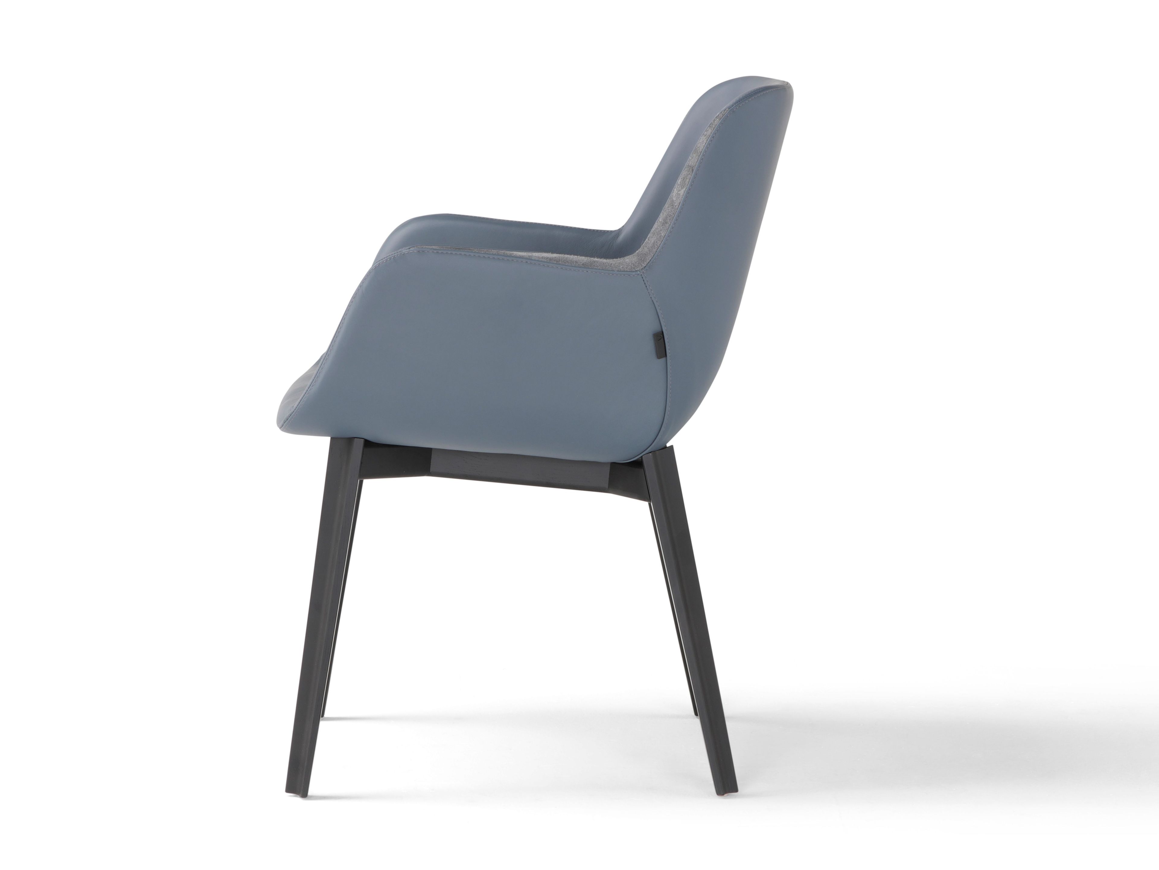 Кожаный мягкий стул с подлокотниками Amura Panis ARCH-00018313 - Вид №1