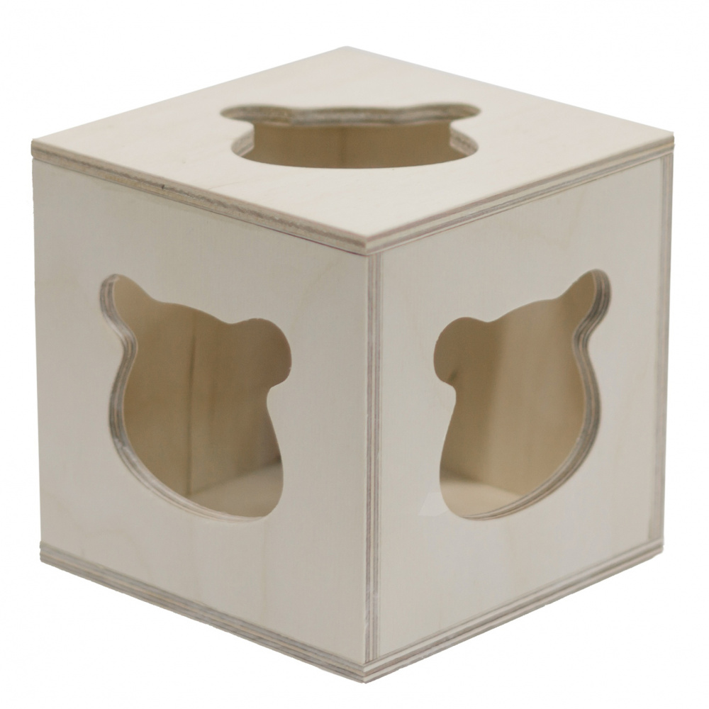 ПР0048806 Дом-укрытие Кубик 12х12х12см DoradoWooD 