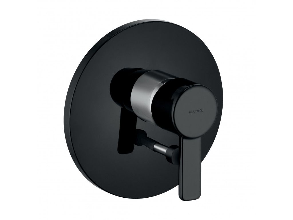 386508675 встраиваемый смеситель для ванны и душа KLUDI ZENTA черный/хром 