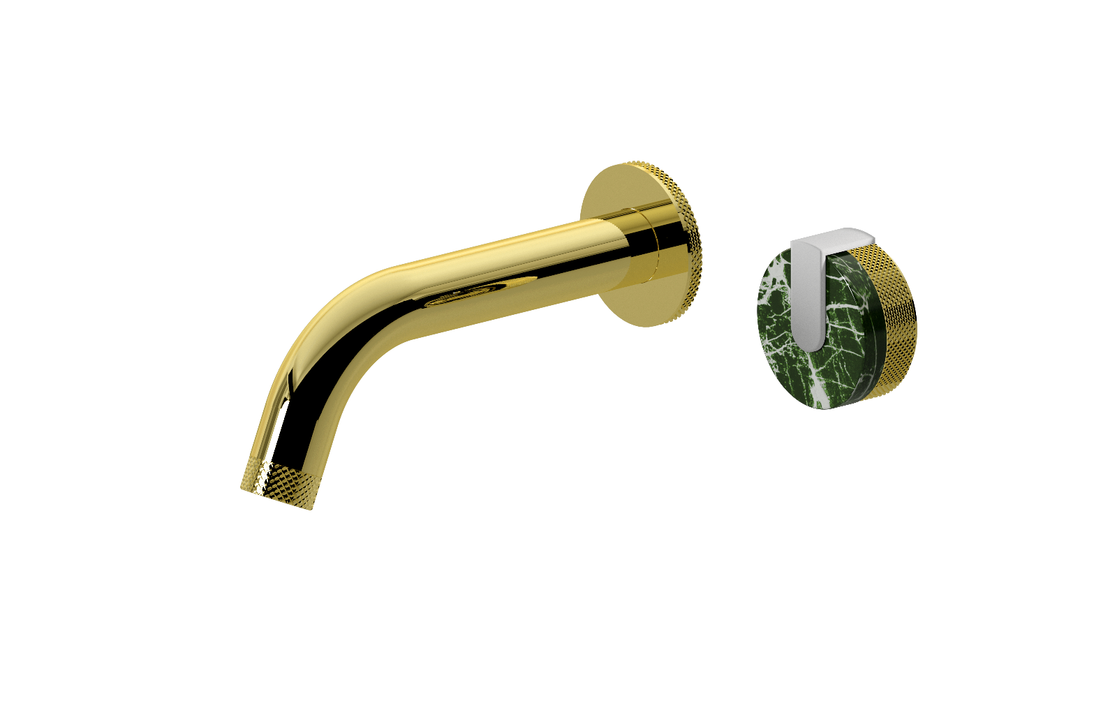 E-11535-R2MG-L1WT-PB Настенный прогрессивный смеситель скрытого монтажа для раковины GRAFF MOD+