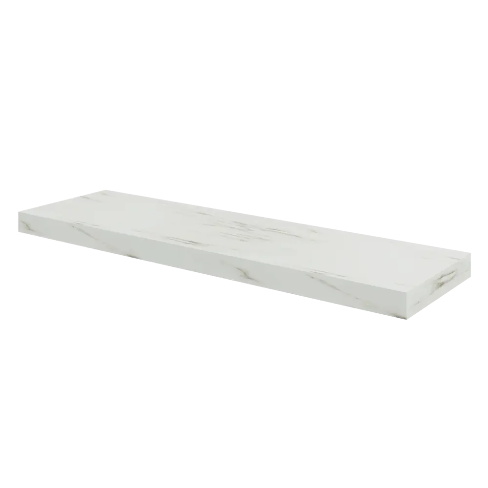 Полка настенная Spaceo White Marble 80x23.5 см МДФ цвет белый мрамор 82877507 STLM-2156757  - Вид №1