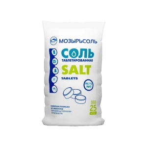 Таблетированная соль Мозырьсоль для умягчения воды 25 кг 88013226