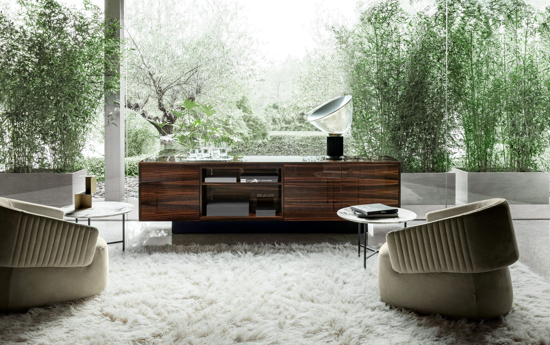 Кожаное и тканевое кресло с подлокотниками i 4 Mariani Twibe ARCH-00002140 - Вид №2