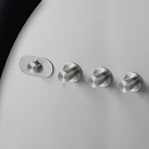 Термостат для душа матовая сталь с бежевой ручкой Toki Radomonte TKI56SCIL28