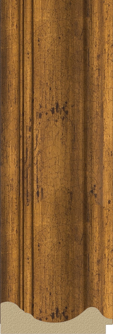 BY 3061 Зеркало в багетной раме - травленая бронза 99 mm EVOFORM Definite - Вид №3