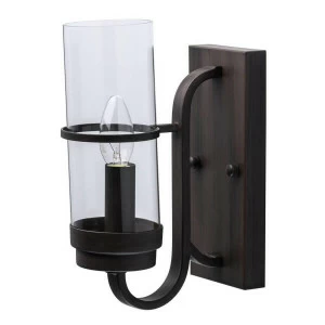 Бра со стеклянным плафоном черное "Замок" 249028501 MW-LIGHT ЗАМОК 00-3929539 Прозрачный;черный