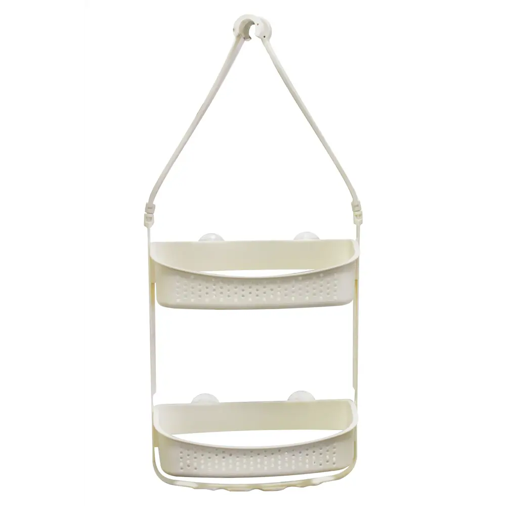 Полка для ванной прямоугольная Raindrops W5682 двухъярусная 31 см цвет ваниль Полка 2-ая STLM-2130278