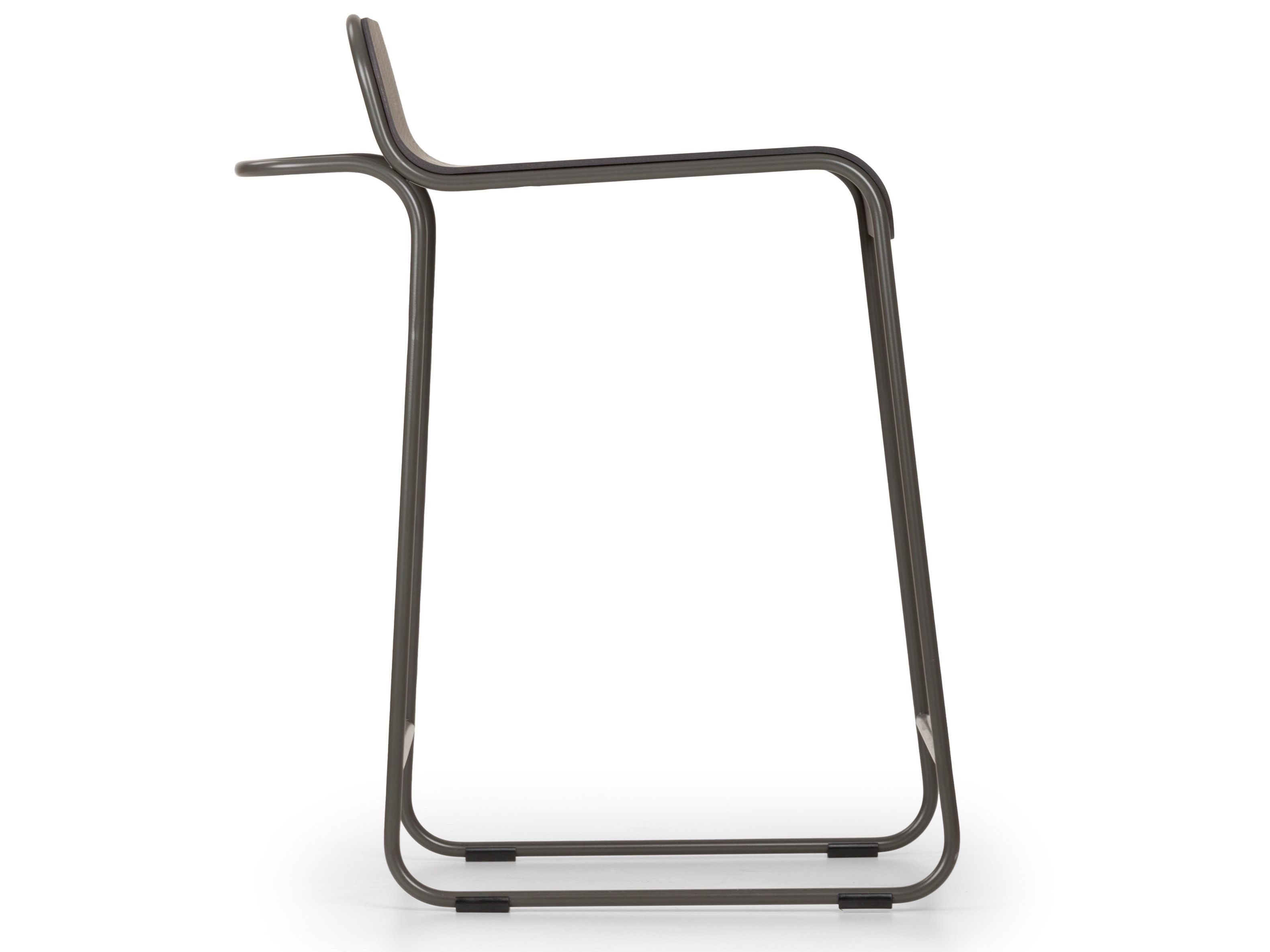 Стальной и деревянный табурет с подставкой для ног True Design Flow ARCH-00057643 - Вид №1