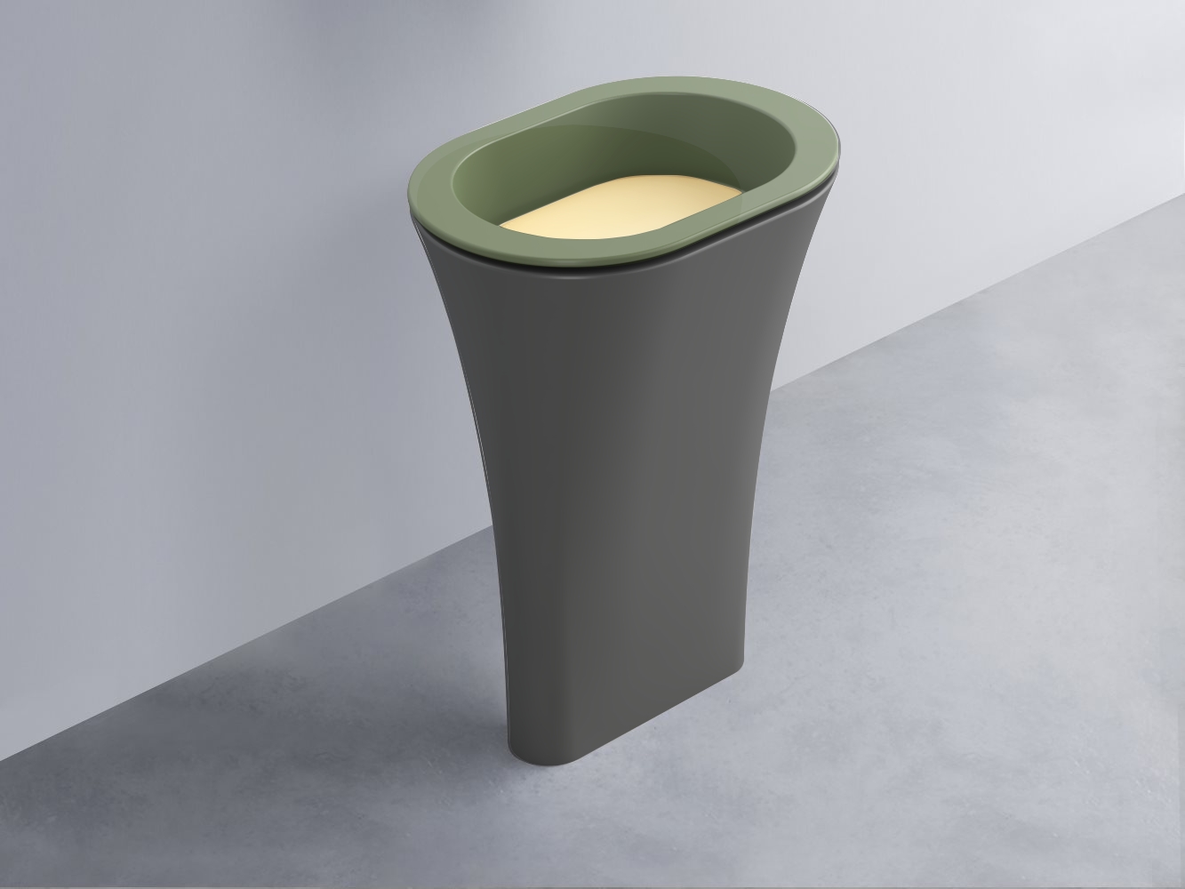 AMLA65-AG+AMPILO-CN+AMCOLO-CM Раковина Amedeo Ovale отдельностоящая cielo Enjoy + Amedeo Ceramica Cielo