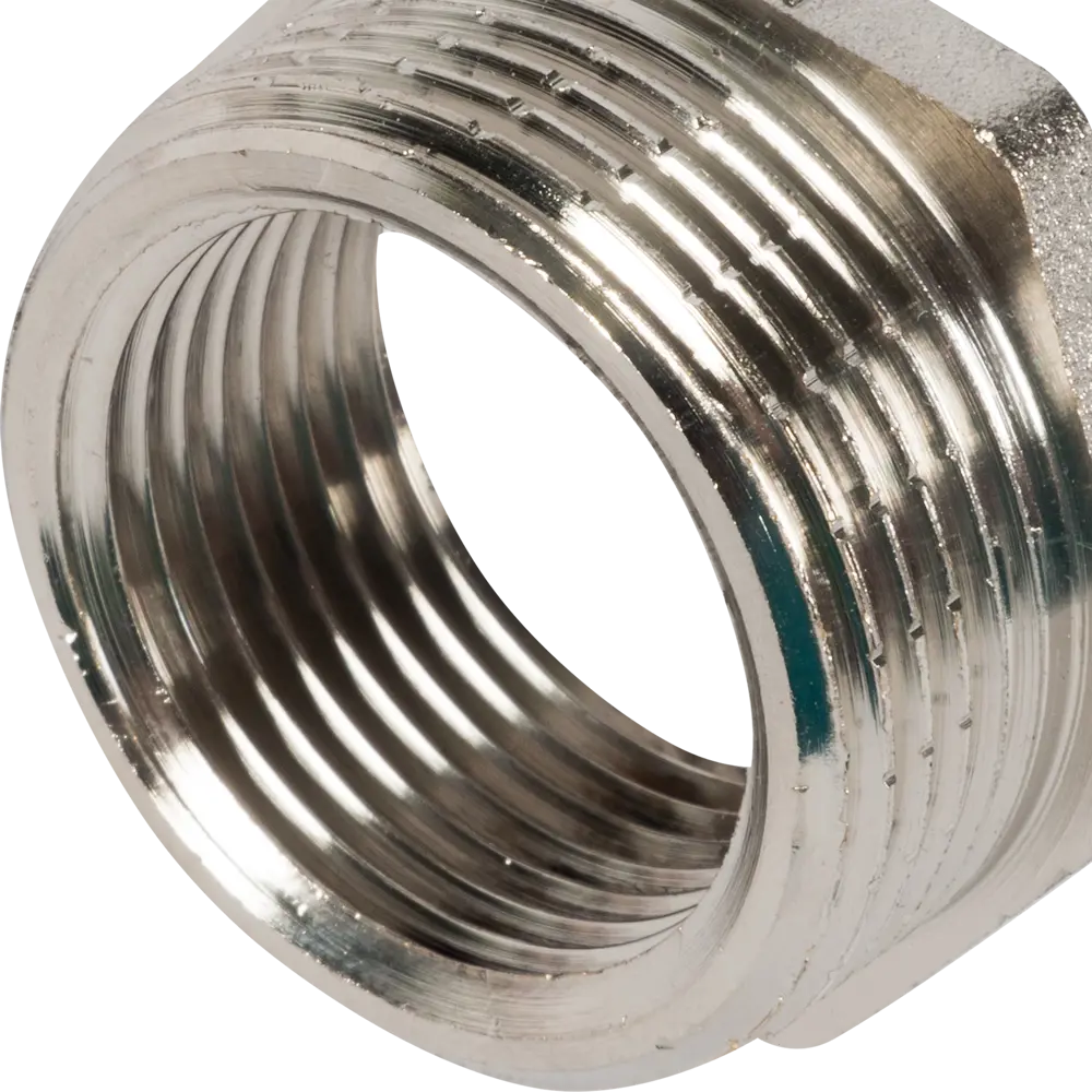 Футорка Valtec 1 1/4"х1" наружная-внутренняя резьба никелированная латунь VTr.581.N.0706 12400263 STLM-2082134  - Вид №1
