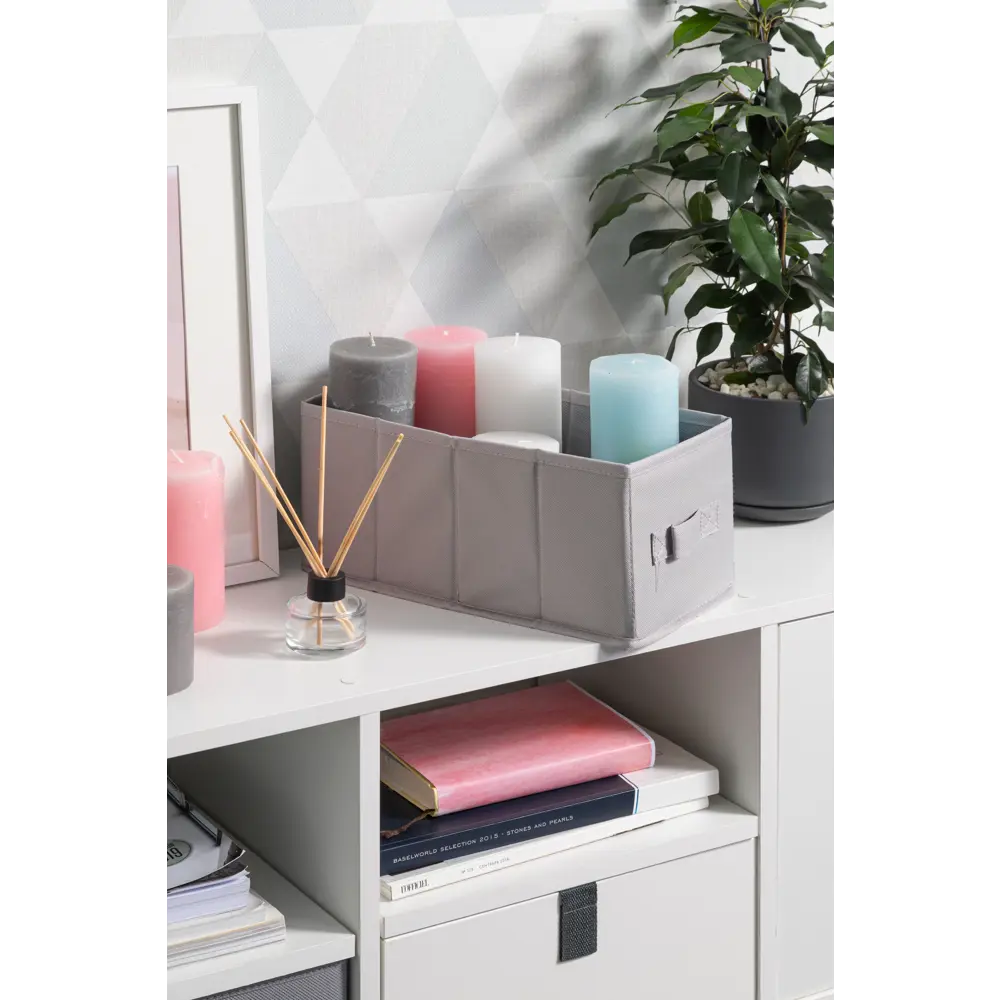 Короб Spaceo KUB Granit 15x31x15 см 6.9 л спанбонд цвет графитовый 81990645 STLM-2011715 - Вид №2