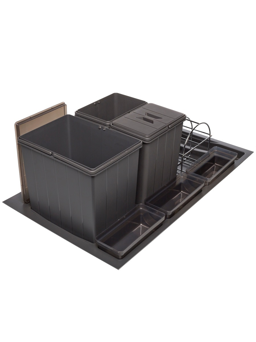 Система сортировки мусора Omega Duet 900/31/3 Anthracite NAVAKO 10269 - Вид №2