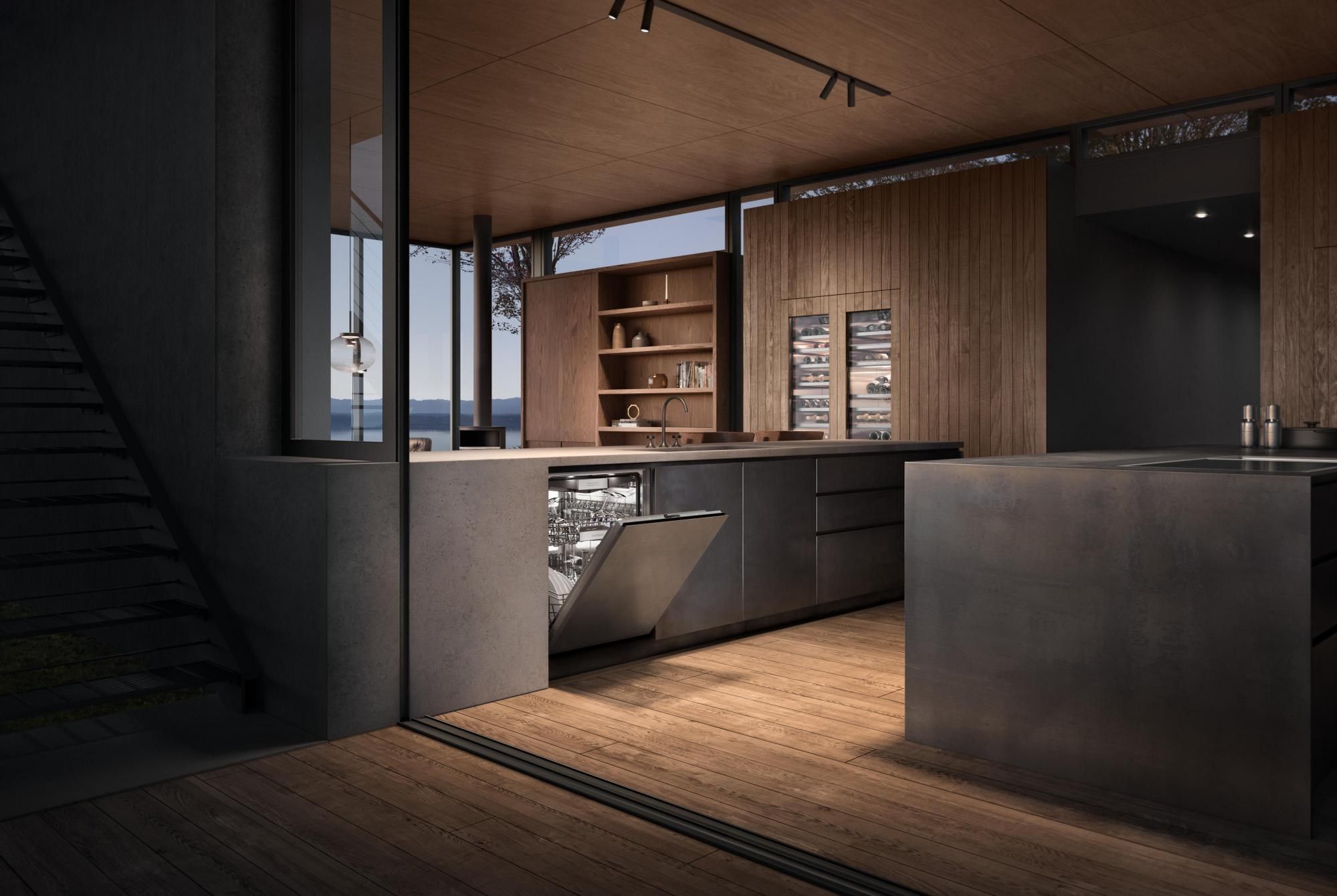 Встроенный холодильник с стеклянной дверью GAGGENAU серия 400 ARCH-00116517 - Вид №4