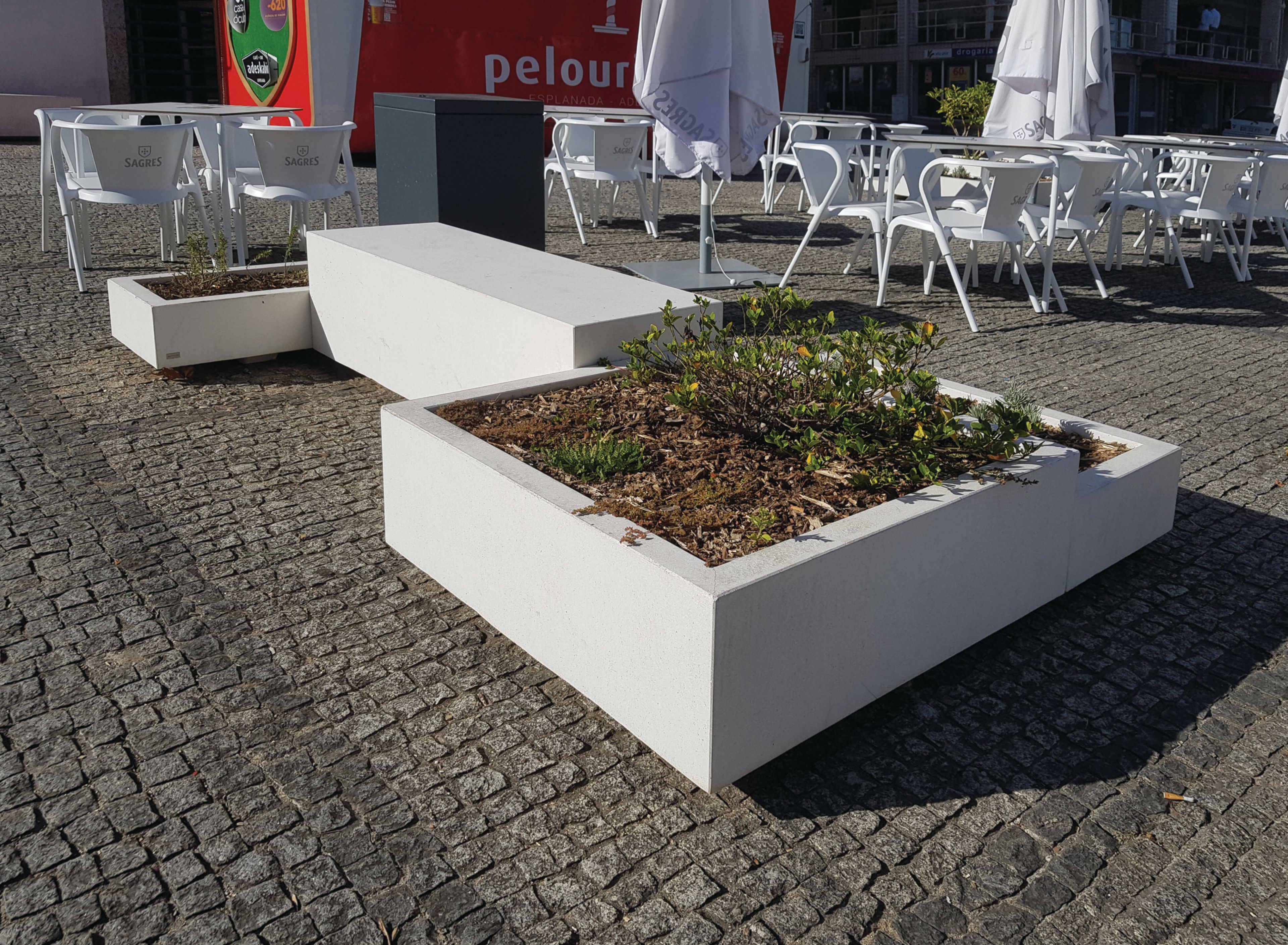 Бетонная скамья без спинки amop Mul ARCH-00041572 - Вид №2