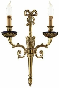 Possoni Illuminazione Аппликация из чистого золота с синими кристаллами Noemi 236/a2