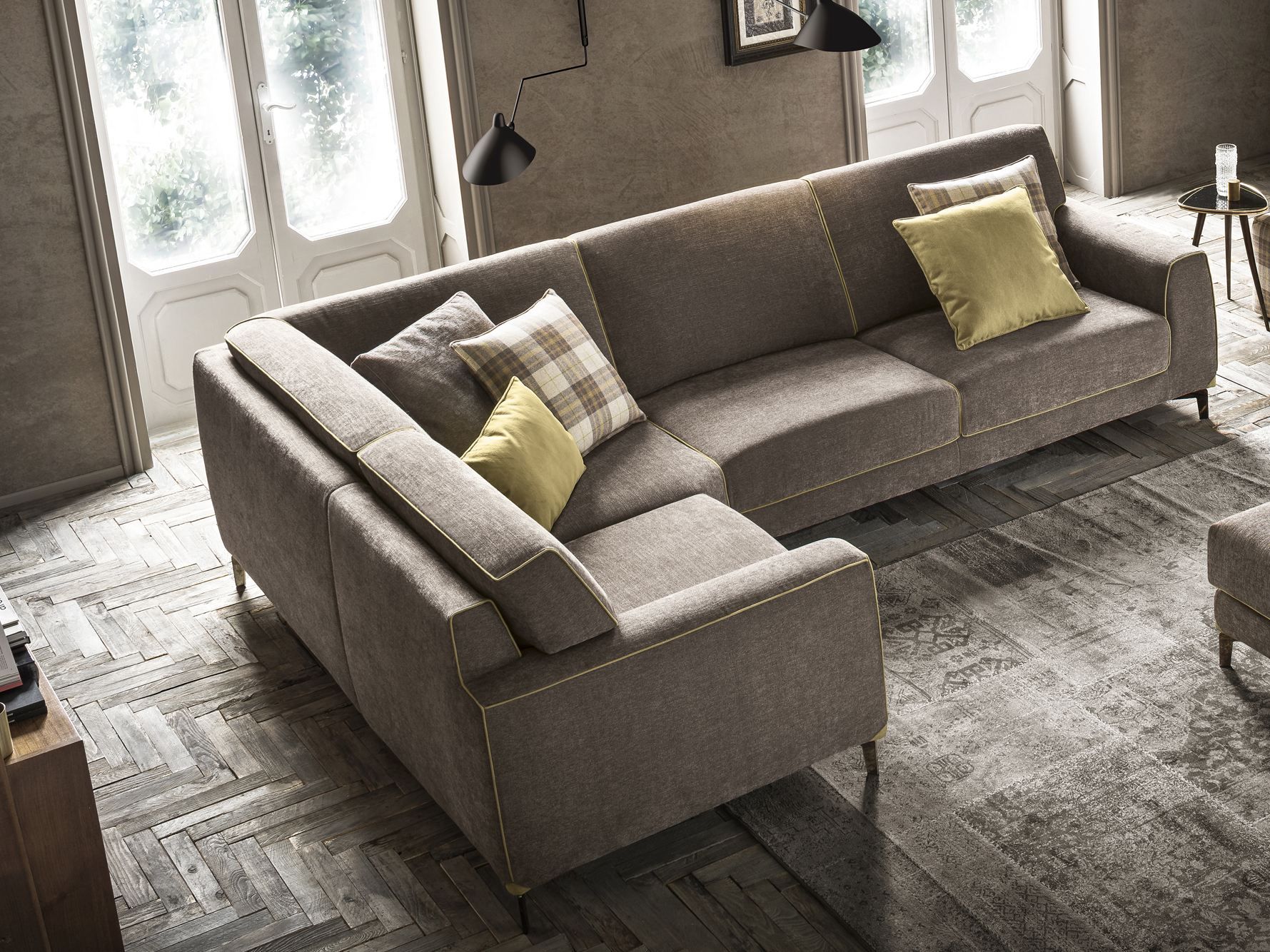 Угловой диван из ткани Felis Softliving ARCH-00139409 - Вид №1