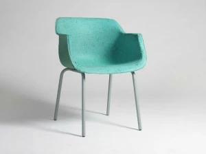 Officine Tamborrino Стул из трубчатой ​​стали и переработанной бумаги