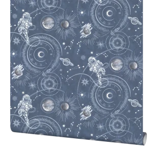 Обои флизелиновые Palitra Home Cosmo синие 1.06 м HC72576-66