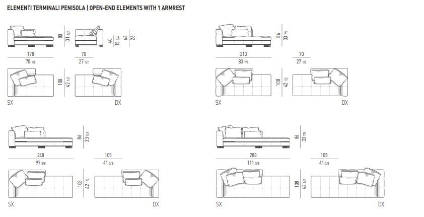 Ткань диван Minotti блейзер ARCH-00127115 - Вид №10