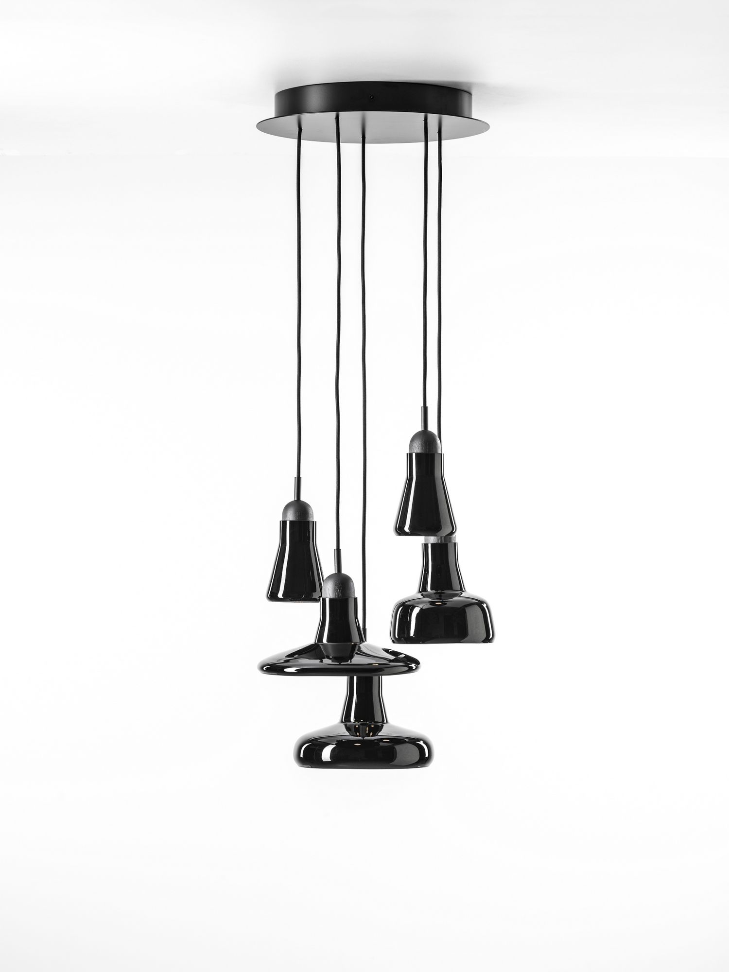 Подвесной светильник из дутого стекла с регулируемой яркостью BROKIS Тени ARCH-00150384 - Вид №1