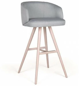 Fenabel Барный стул с обивкой из массива дерева Nuzzle
