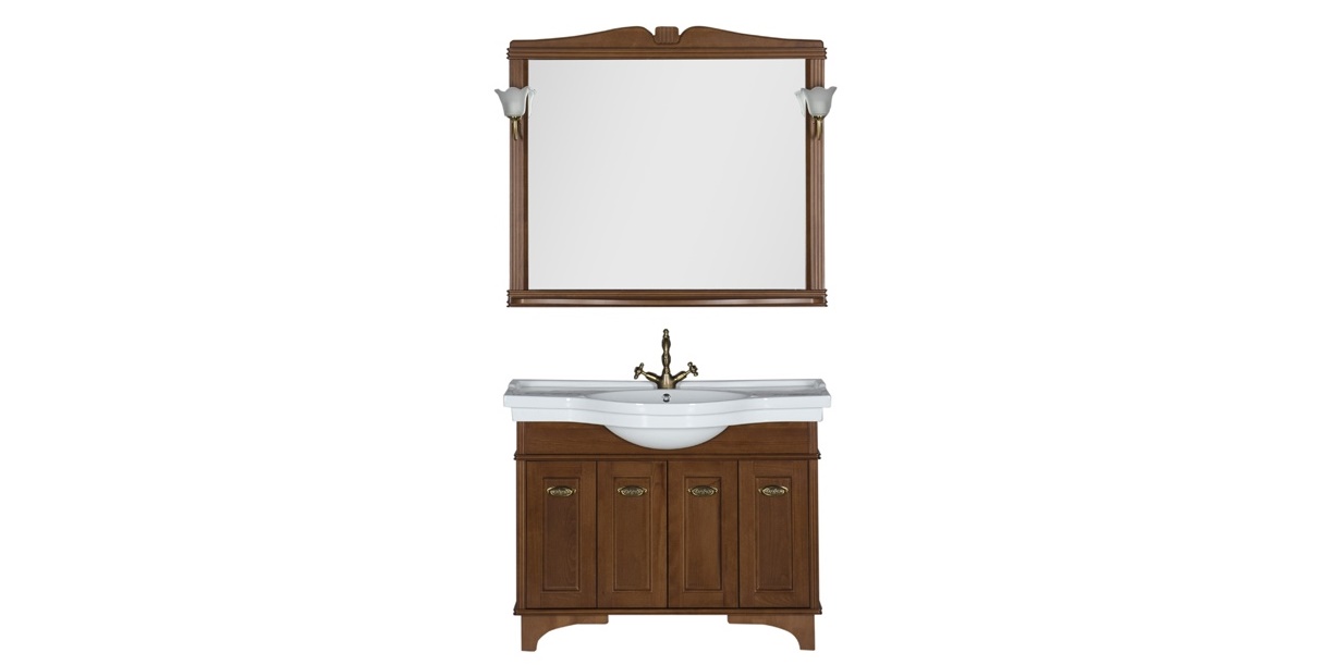 Комплект мебели Aquanet Николь 110 орех 00180676 - Вид №1