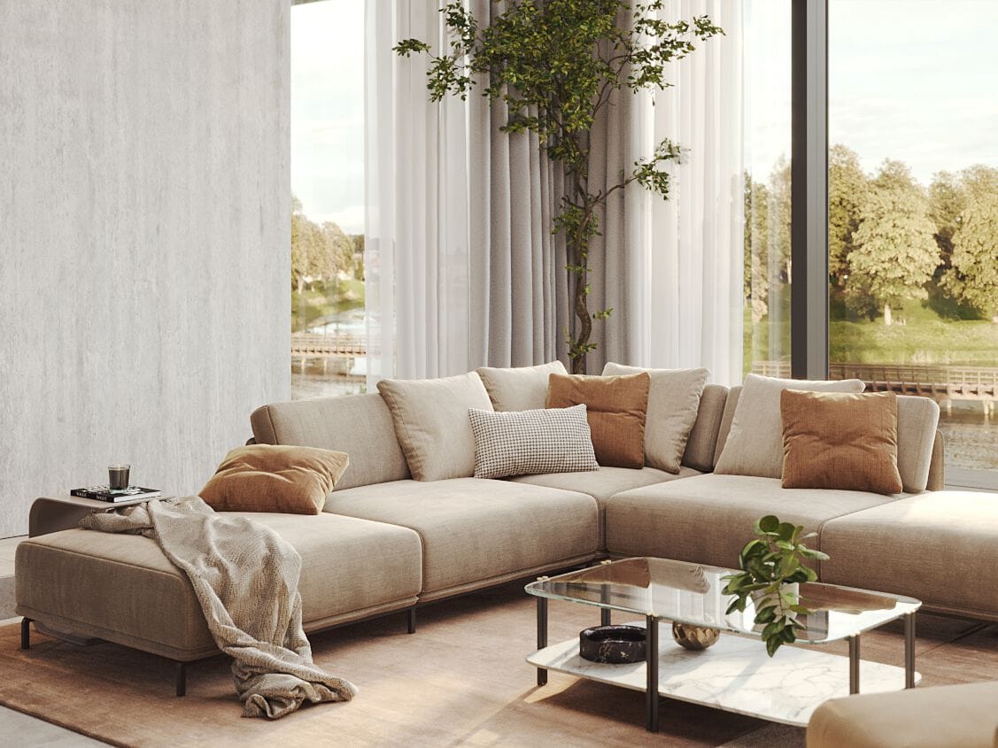 3-местный тканевый диван PRADDY Metro ARCH-00028255 - Вид №6