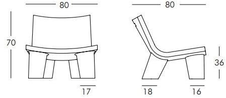 SLIDE Кресло из полиэтилена Low lita sun-id-1344579 - Вид №13