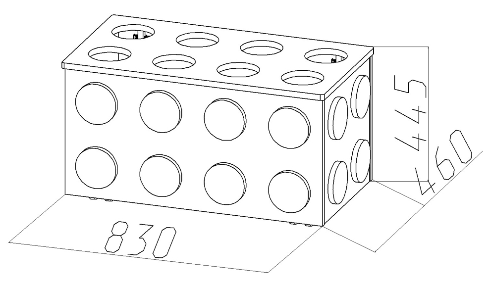 Ящик для игрушек крашеный "Леголенд" МАНДАРИН ЛЕГОЛЕНД 179565 Зеленый Santreyd  - Вид №4