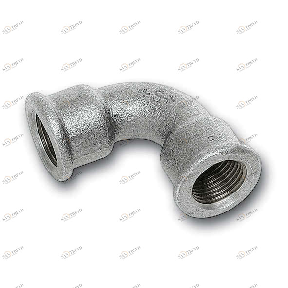 92A12V# SANHA 2A# отвод 90° ВР, чугун оцинкованный 1/2 мм 