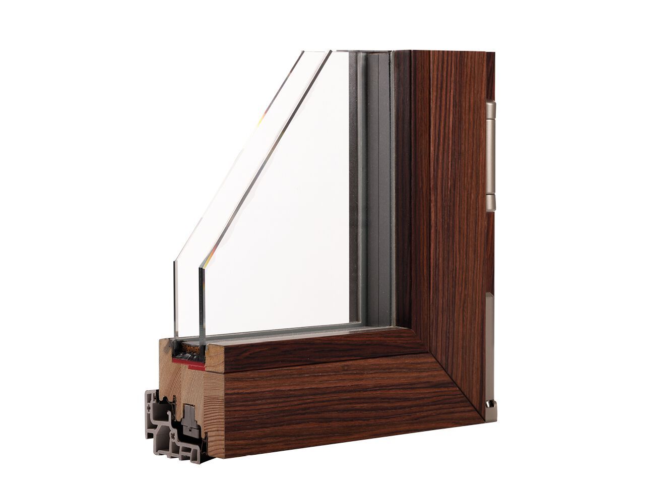 Экологичное и теплоизоляционное окно из алюминиевого дерева Sciuker Frames SKILL ARCH-00021631 - Вид №4