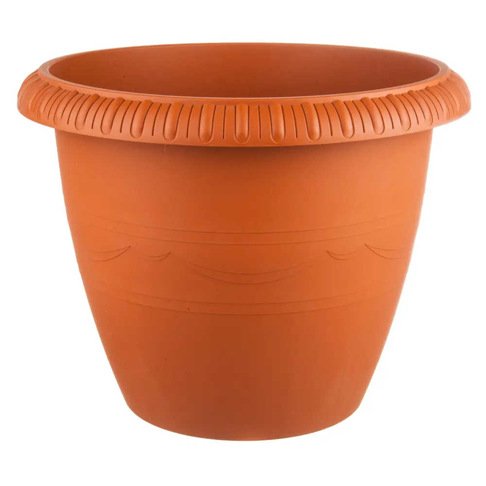 ТЕК.А.ТЕК Горшок цветочный терракотовый с дренажем и колесиками 11953560 Жардин STLM-0001650
