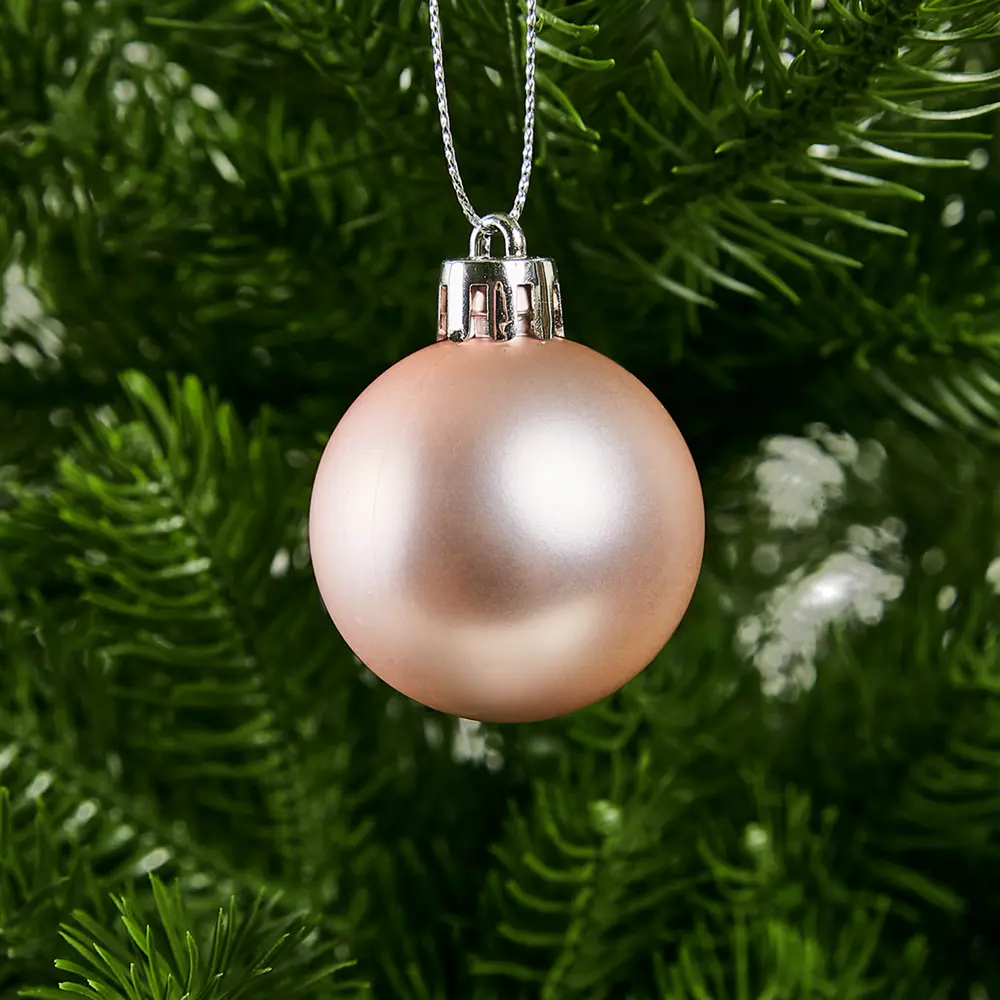 87036417 Набор новогодних шаров Christmas ø6 см цвет розовый 100 шт. STLM-1415457 Santreyd  - Вид №9
