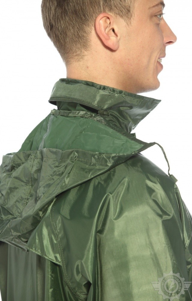 5041814 Плащ Альбатрос влагозащитный ЛАЙТ М зеленый  Непромокаемая спецодежда  размер L  - Вид №11