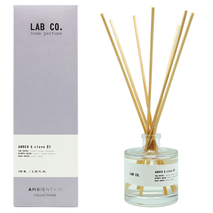 MK100GCLB Диффузор ароматический lab co, Амбра и гвоздика, 100 мл Ambientair  - Вид №2