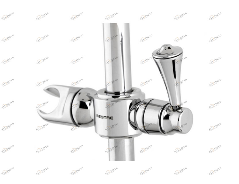 033024.000.50 Душевая штанга с выдвижным держателем для ручного душа Яркий хром Mestre Artica