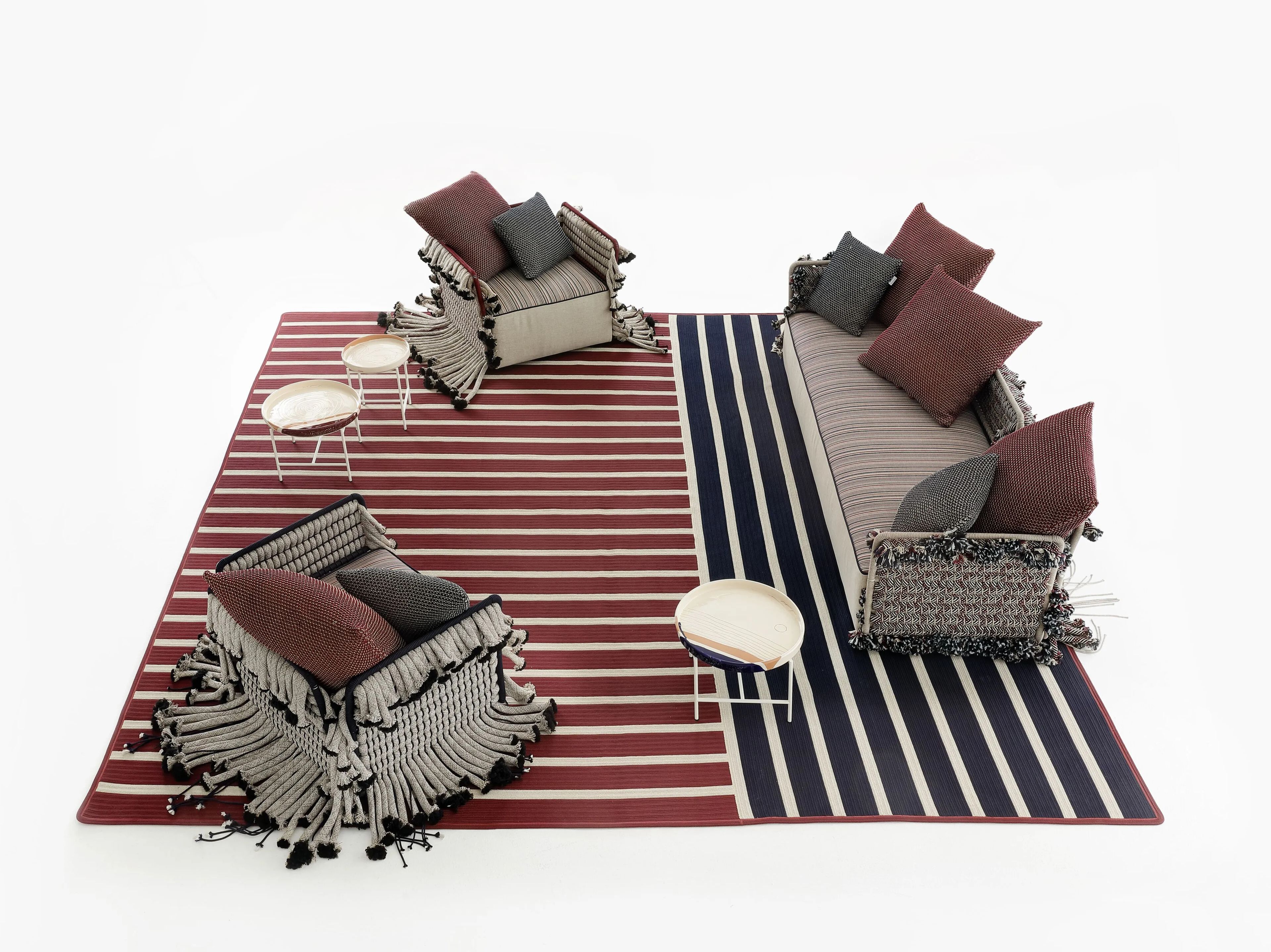 3-местный алюминиевый открытый диван с плетением Nodo Italia Antonio Marras + Nodo Italia ARCH-00151240 - Вид №6