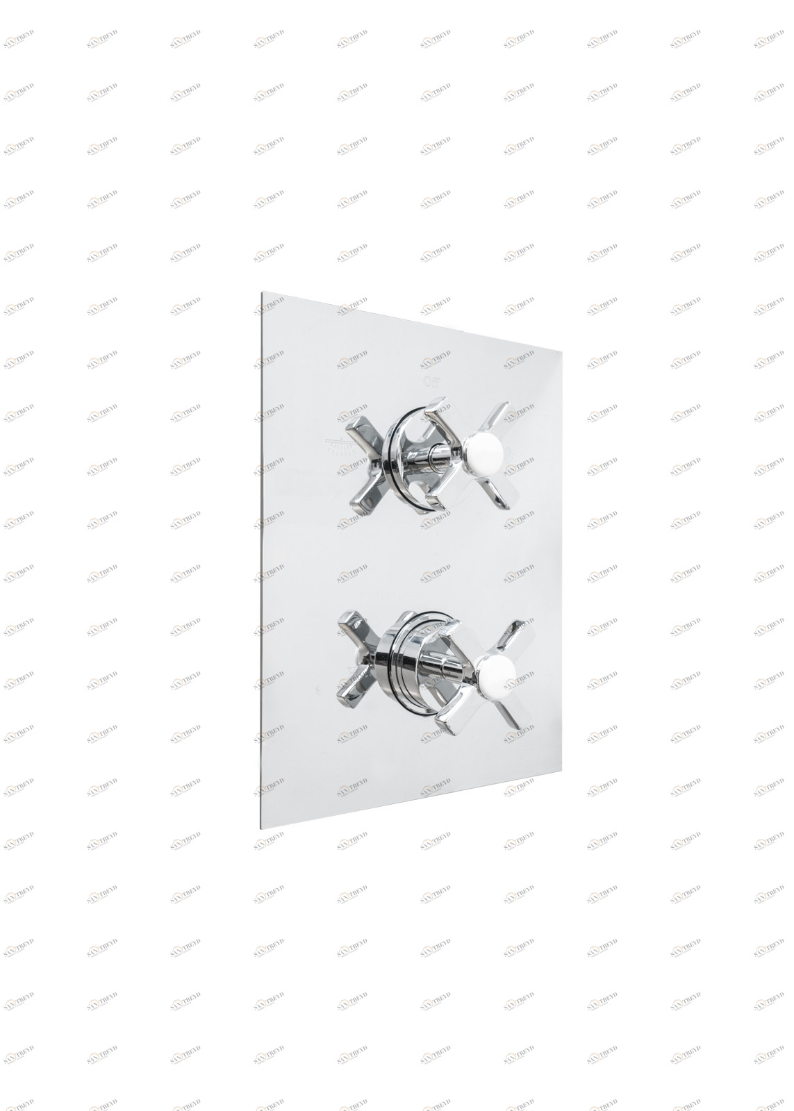 Gentry Home Смеситель для раковины на 3 отверстия Chopin White  GH101325 