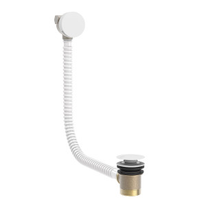 Круглый дренажный и наполнительный клапан Click-clack с переливом для ванны-03453430BM TRES